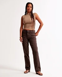 Curve Love Mid Rise 90s Straight Jean