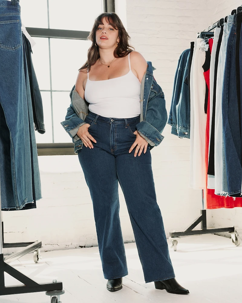 Curve Love High Rise 90s Relaxed Bandana Jean