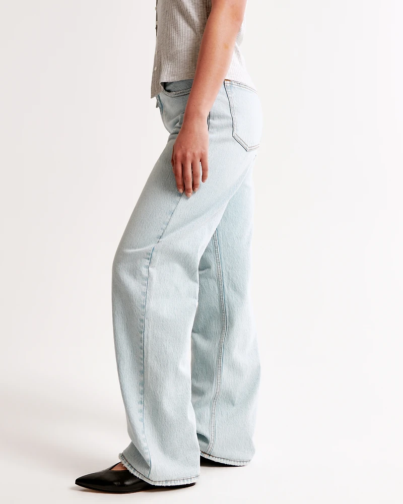 Jeans sueltos de tiro bajo Curve Love