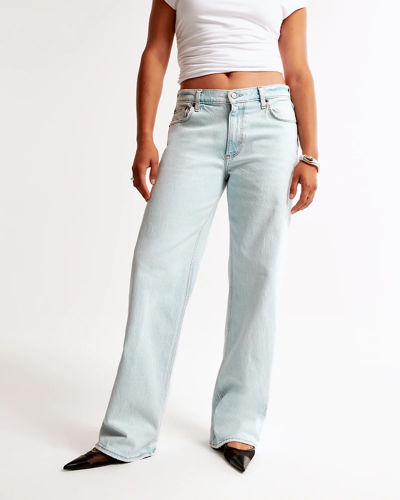 Jeans sueltos de tiro bajo