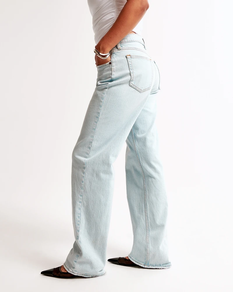 Jeans sueltos de tiro bajo