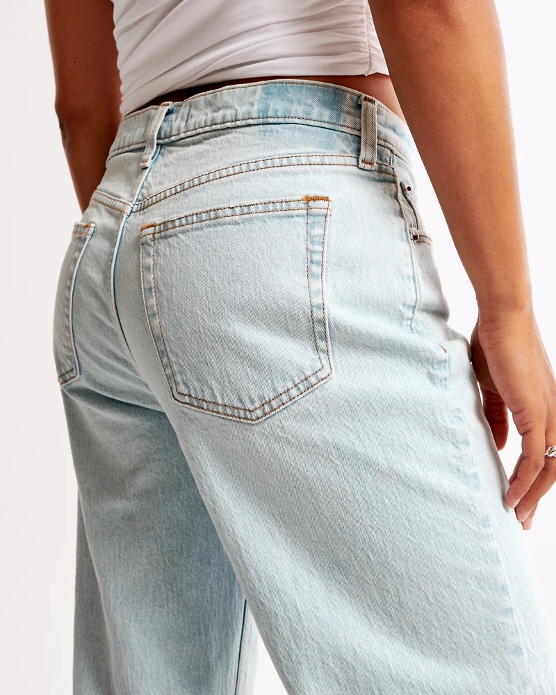 Jeans sueltos de tiro bajo