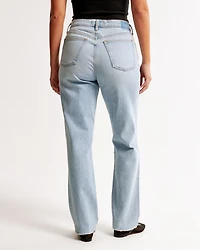 Jeans recto de tiro medio Curve Love noventeros