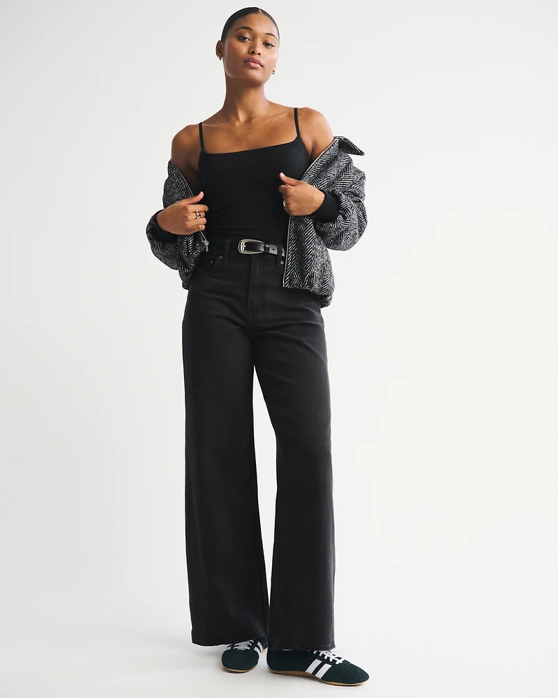 Curve Love High Rise Wide Leg Trouser Jean