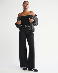 Curve Love High Rise Wide Leg Trouser Jean