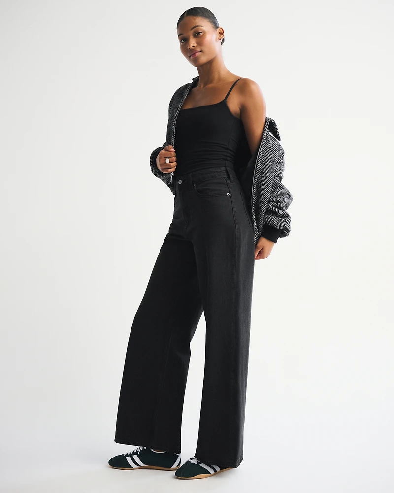 Curve Love High Rise Wide Leg Trouser Jean