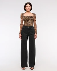 High Rise Wide Leg Jean