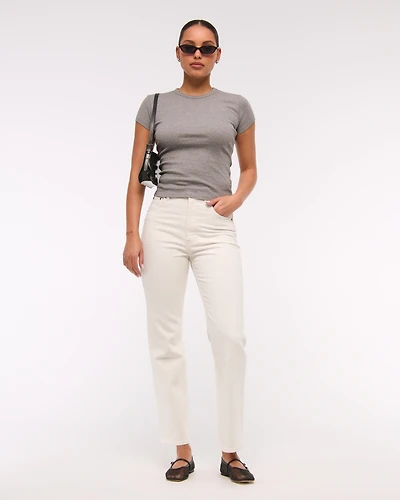 Ultra High Rise Ankle Straight Jean