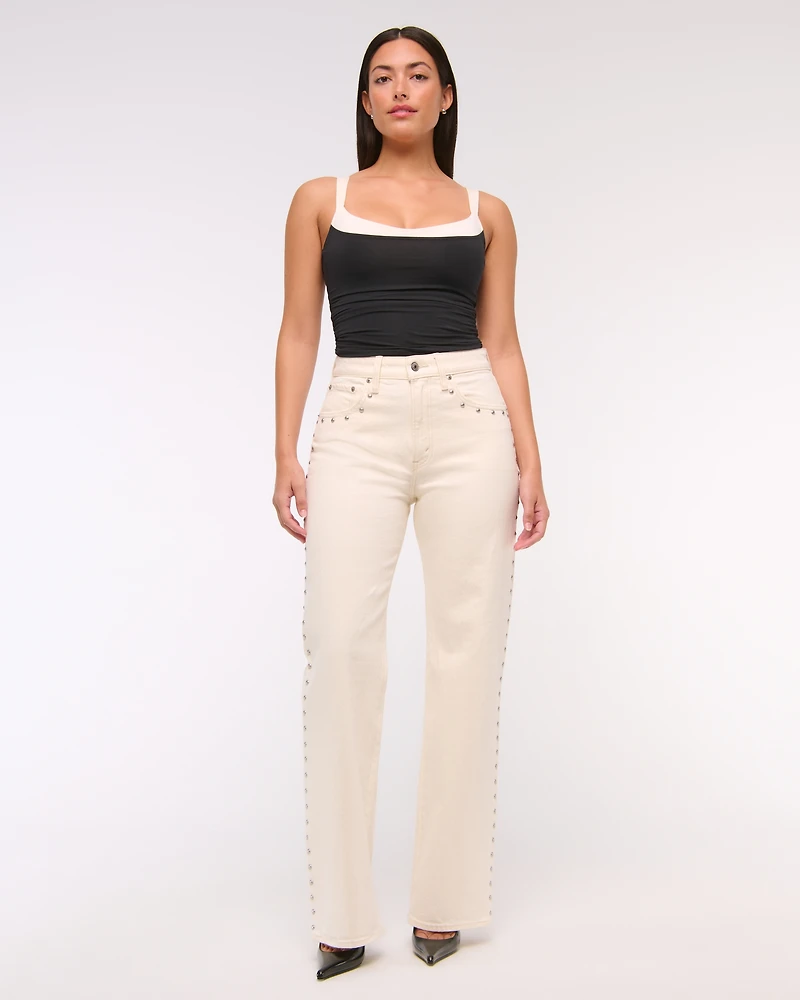 Curve Love High Rise 90s Relaxed Patchwork Jean