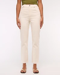 Jeans rectos al tobillo de tiro superalto Curve Love
