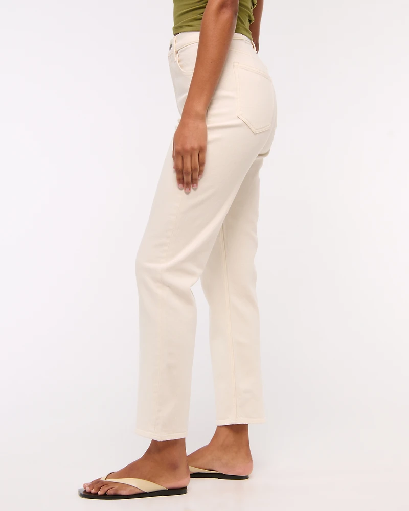 Jeans rectos al tobillo de tiro superalto Curve Love