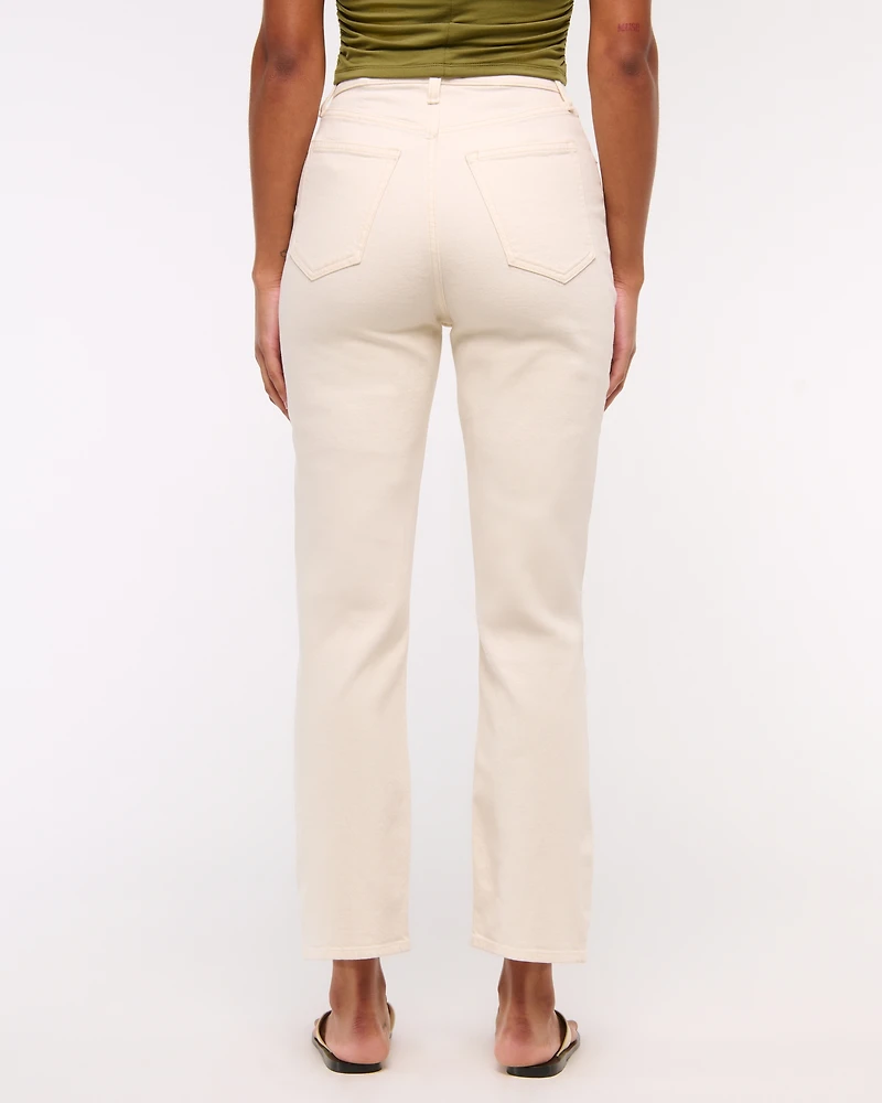 Jeans rectos al tobillo de tiro superalto Curve Love