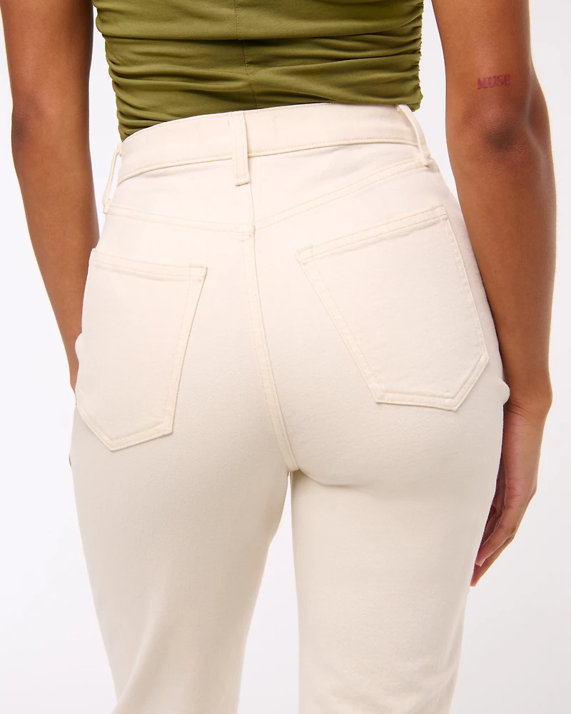 Jeans rectos al tobillo de tiro superalto Curve Love
