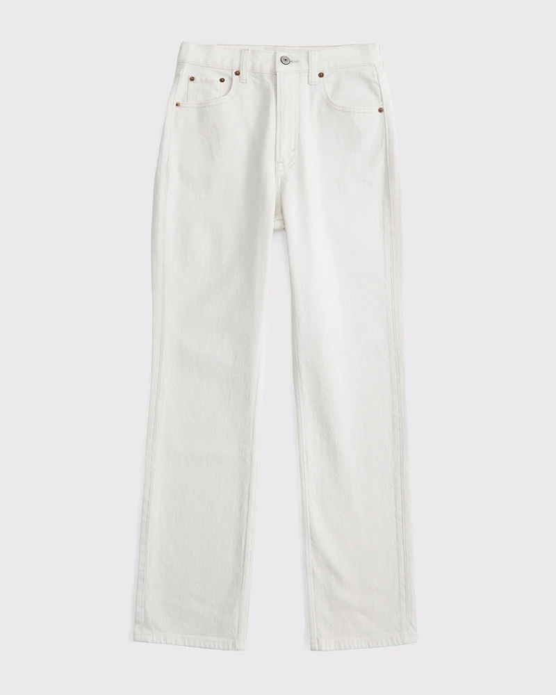 Jeans rectos al tobillo de tiro superalto Curve Love