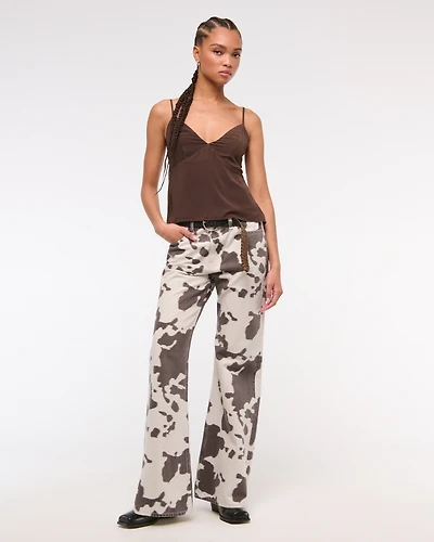 Mid Rise Baggy Bootcut Jean