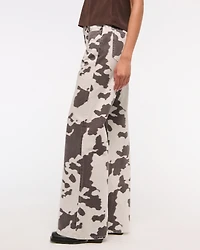 Mid Rise Baggy Bootcut Jean