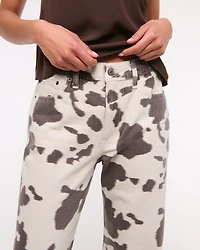 Mid Rise Baggy Bootcut Jean