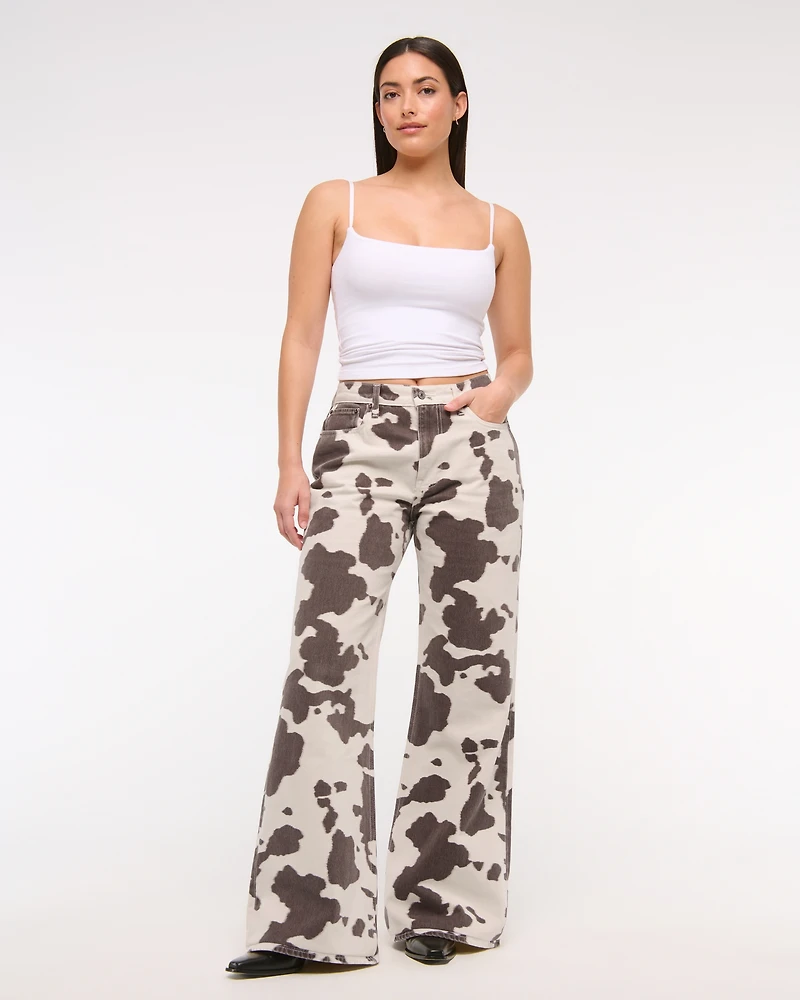 Curve Love Mid Rise Baggy Bootcut Jean