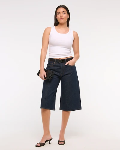 Curve Love Mid Rise Long Jort