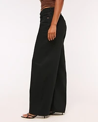 Curve Love Low Rise Ultra Loose Bow Embroidered Jean