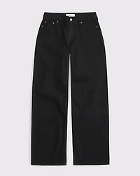 Curve Love Low Rise Ultra Loose Bow Embroidered Jean