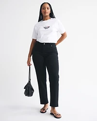 Curve Love Mid Rise 90s Straight Jean