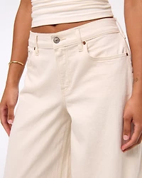 Curve Love Linen-Blend Ultra Wide Leg Jean