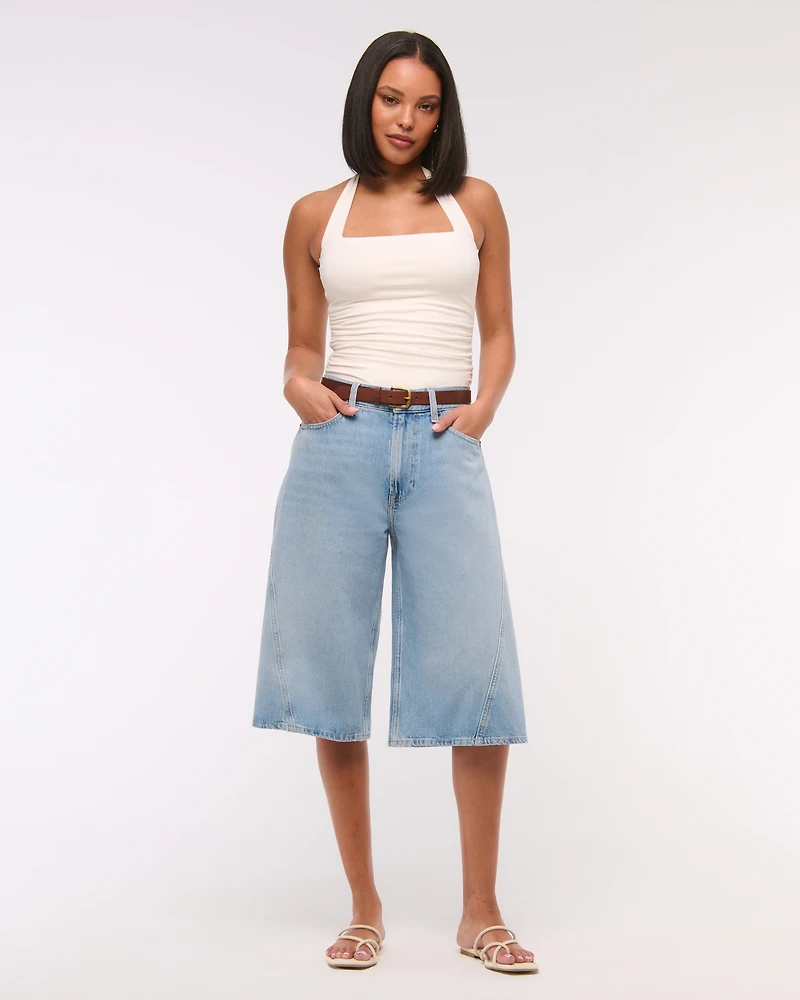 Mid Rise Culotte Jean
