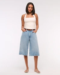 Mid Rise Culotte Jean