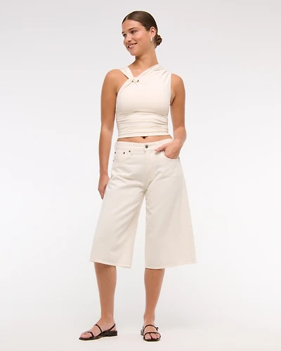 Curve Love Mid Rise Culotte Jean