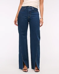 High Rise 90s Relaxed Split-Vent Hem Jean
