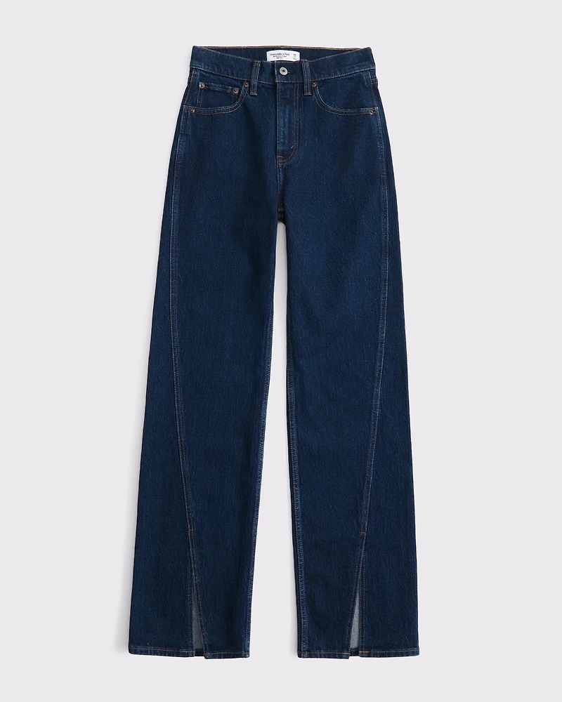 High Rise 90s Relaxed Split-Vent Hem Jean