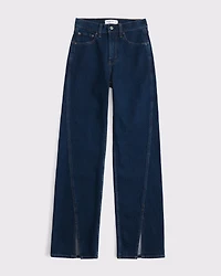 High Rise 90s Relaxed Split-Vent Hem Jean