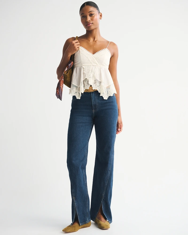 Curve Love High Rise 90s Relaxed Split-Vent Hem Jean