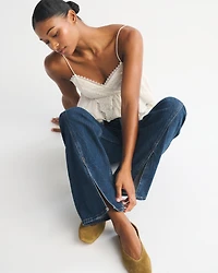 Curve Love High Rise 90s Relaxed Split-Vent Hem Jean