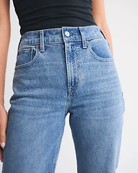 High Rise 90s Relaxed Studded Jean