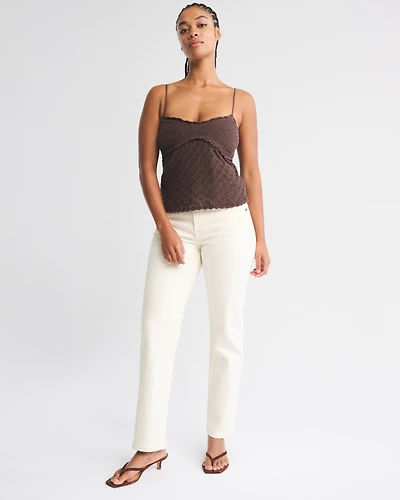 Curve Love Mid Rise 90s Straight Jean