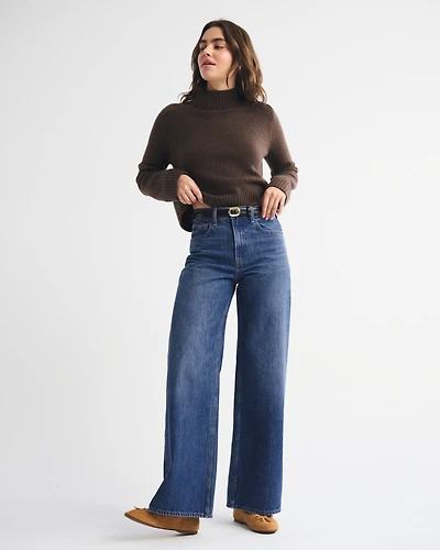 High Rise Wide Leg Trouser Jean