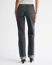 High Rise 90s Relaxed Cuffed Hem Jean