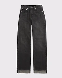 High Rise 90s Relaxed Cuffed Hem Jean