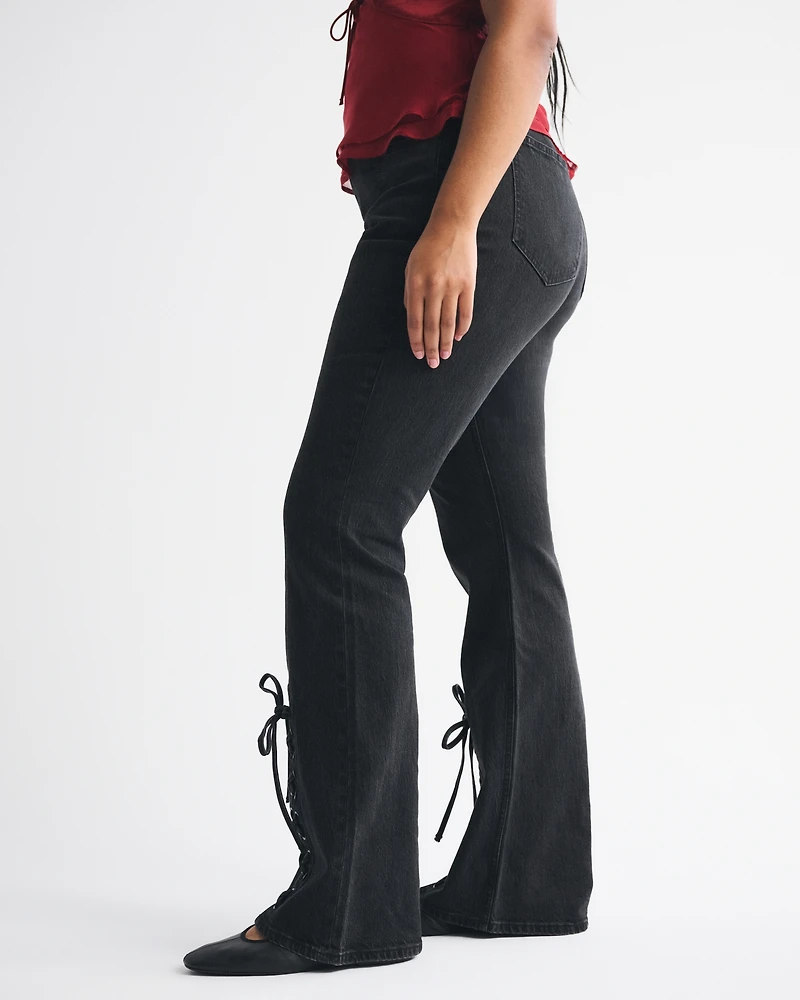 Curve Love High Rise Bootcut Studded Split-Vent Hem Jean