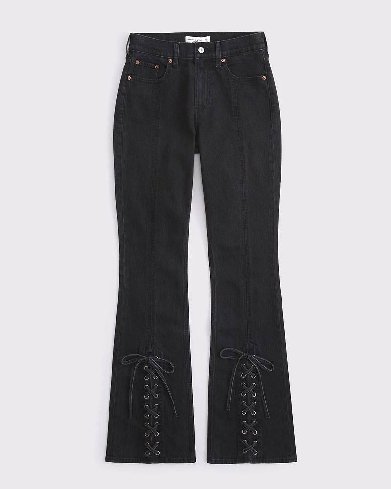 Curve Love High Rise Bootcut Studded Split-Vent Hem Jean