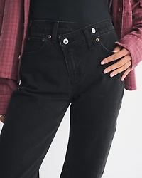 High Rise 90s Relaxed Crossover Waistband Jean