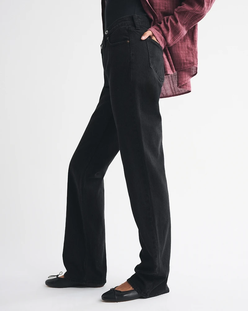 High Rise 90s Relaxed Crossover Waistband Jean