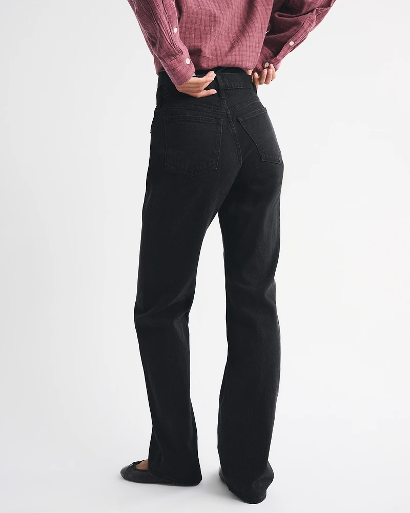 High Rise 90s Relaxed Crossover Waistband Jean