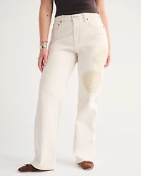 High Rise 90s Relaxed Crochet-Style Jean