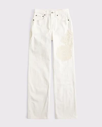 High Rise 90s Relaxed Crochet-Style Jean