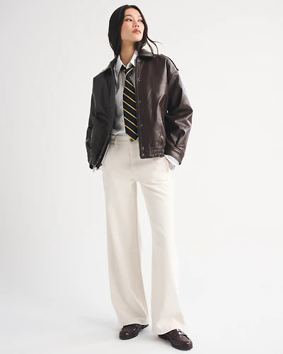 High Rise Wide Leg Trouser Jean