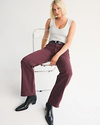 High Rise 90s Relaxed Olive Jean