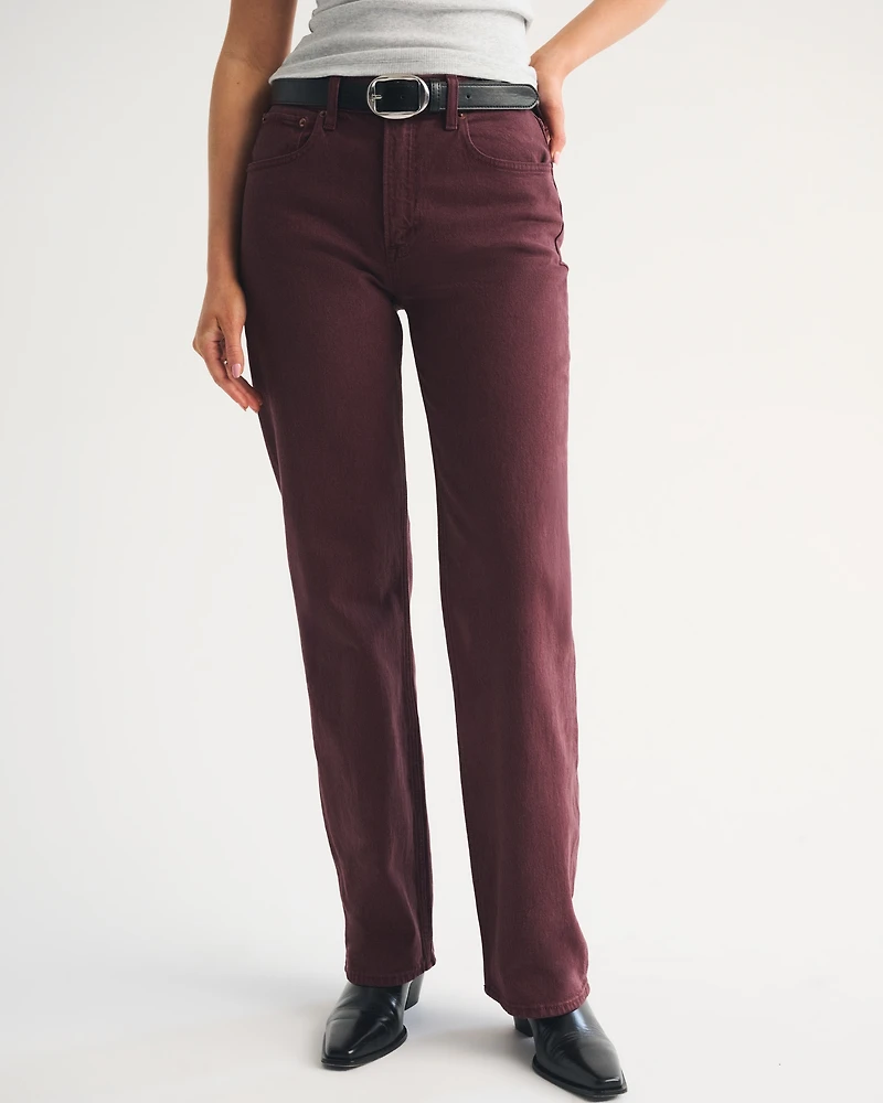 High Rise 90s Relaxed Olive Jean